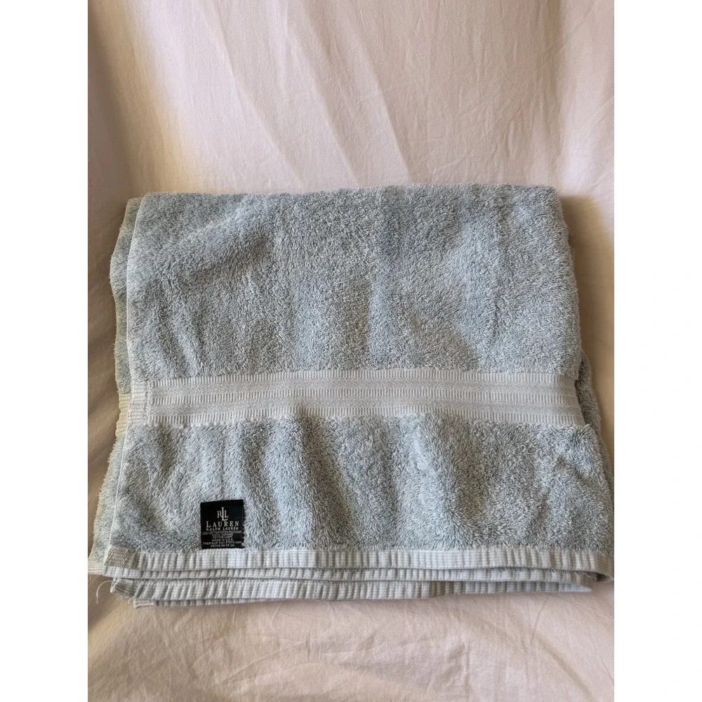 Lauren Ralph Lauren Usa Ocean Blue Bath Towel 30 X 54